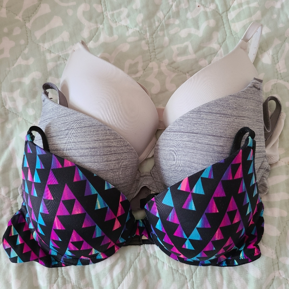 PINK Set of 3 Bras